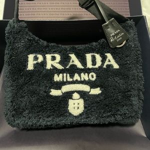 Prada Terry Mini Re Edition 2000 Mini Shoulder Bag Black